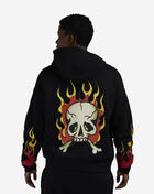 Ed Hardy Skull Flames Full Zip Hoodie EHM13038RS-BLK Black 2