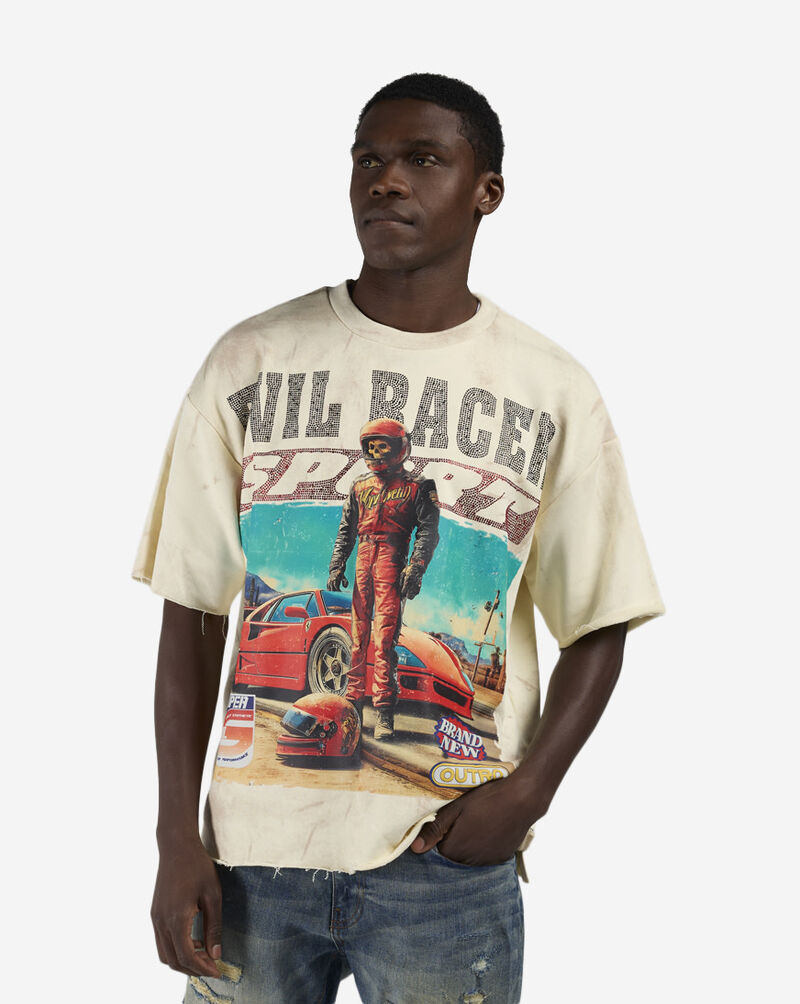 BKYS Apparel Evil Racer Regular Tee T1451RSP-OFF cream 1