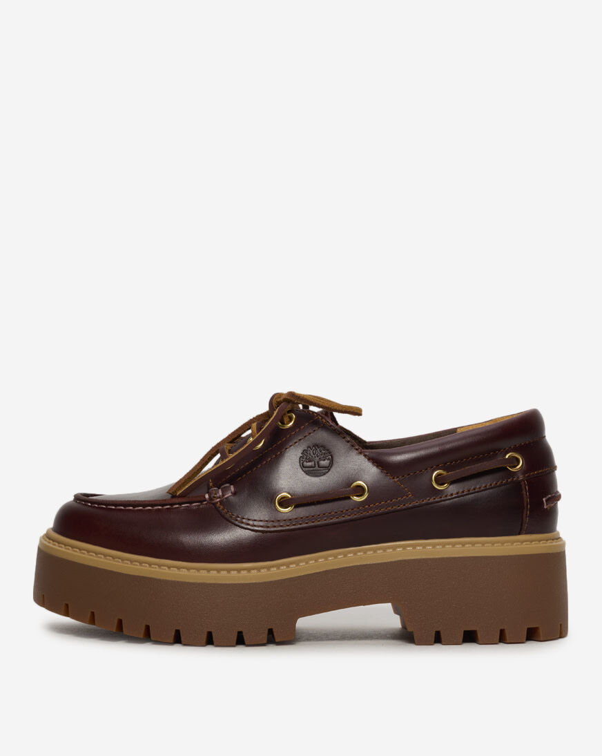 Shop Timberland Stone Street Platform Boat Shoe TB02QDMD57 brown
