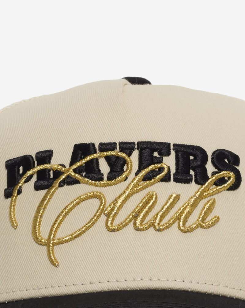 Field Grade Players Club 2 Tone Twill Mesh Back Trucker Hat 1005920 Beige 2