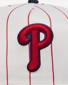 New Era 9Fifty Philadelphia Phillies Satin Pinstripe Snapback Hat 60724066 White 2