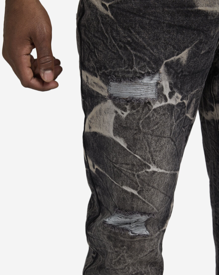 Shop Decibel Crinkle Wash Jeans SS25-MD003 black | SNIPES USA