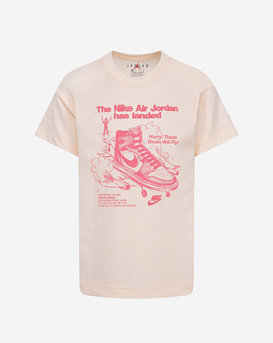 Shop Jordan Little Kids' Graphic T-Shirt 35D645-AAK pink