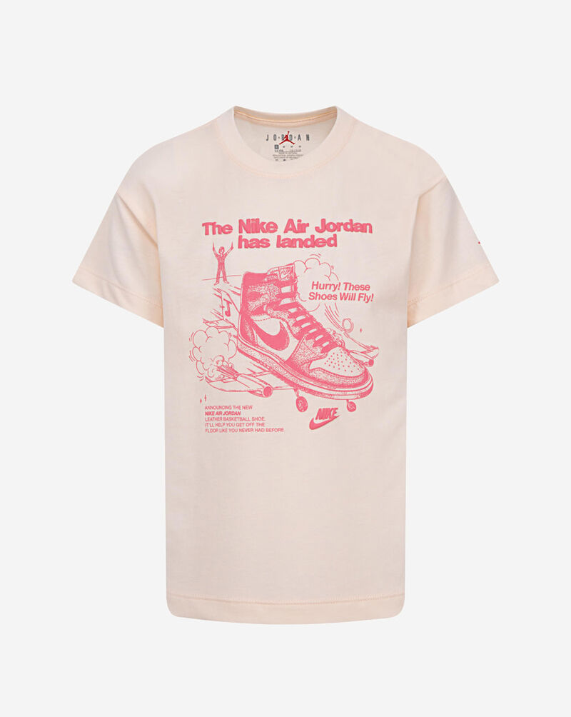 Jordan Little Kids' Graphic T-Shirt 35D645-AAK Pink 1