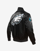 PRO STANDARD Philadelphia Eagles Big Logo No Fill Satin Jacket FPE6410204-BLK Black 4