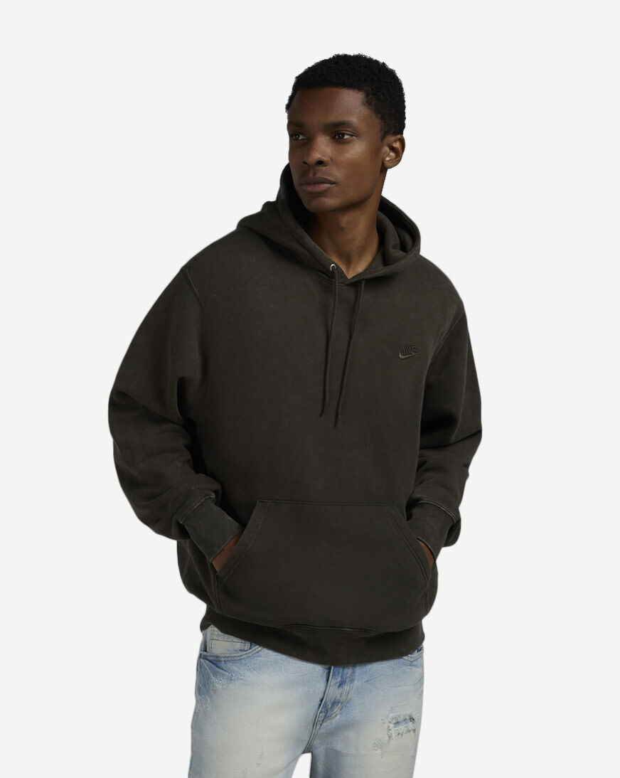 Shop Nike NSW Club Fleece Pullover Hoodie IQ1219-355 green