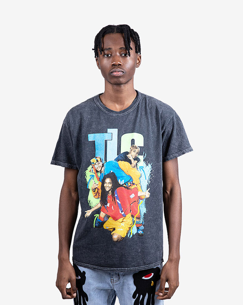 Shop Graphic Tees TLC Group Stone Wash Tee 10610059 grey SNIPES USA