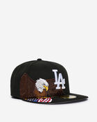 New Era 59Fifty Los Angeles Dodgers Eagle Fitted Hat 60853437 Black 1