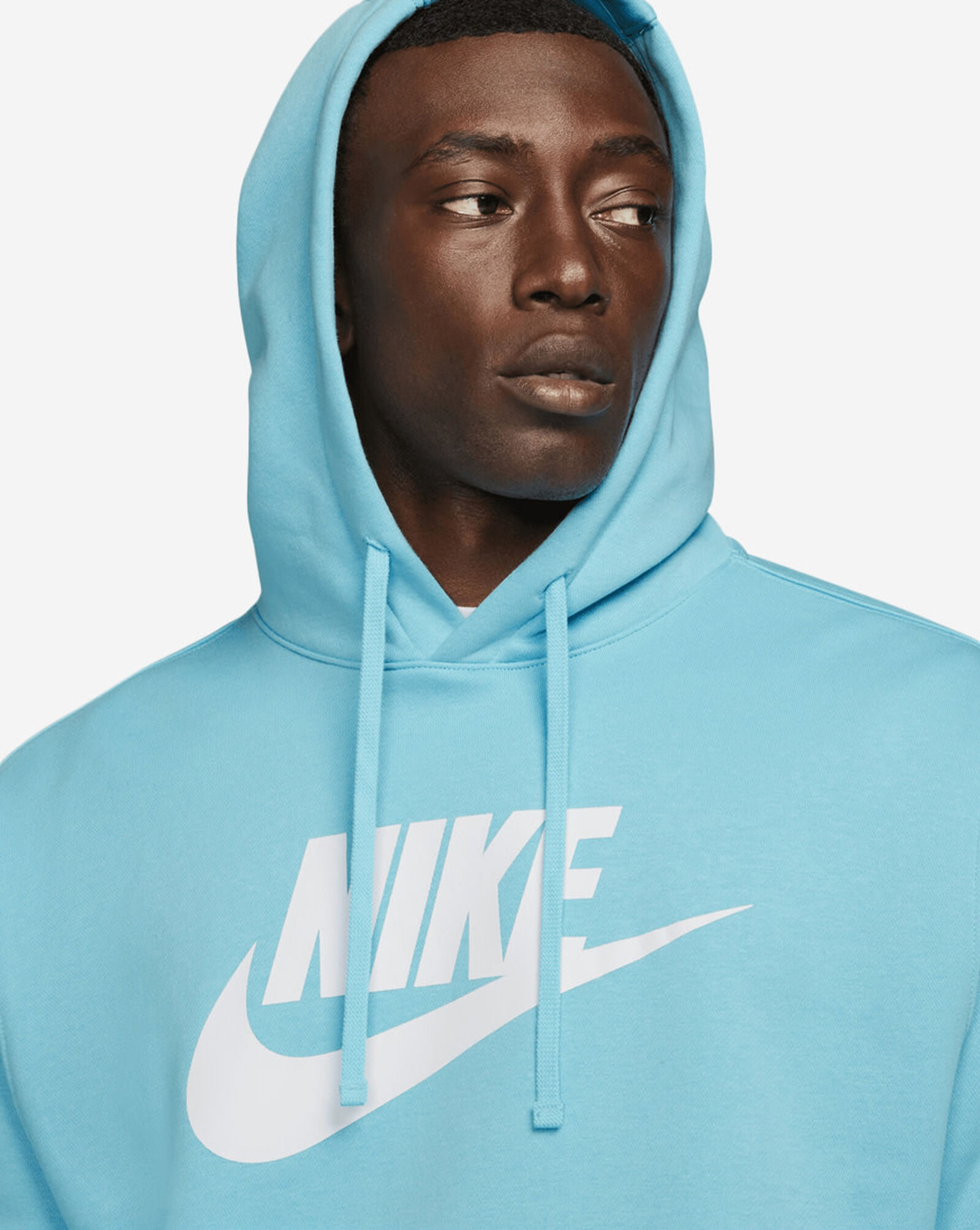 Shop Nike NSW Club Fleece Graphic Pullover Hoodie BV2973-499 blue ...