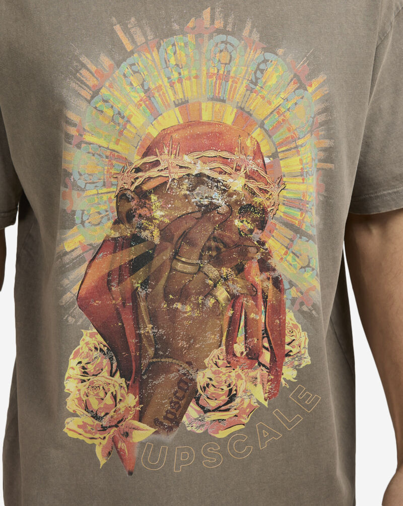 Upscale Urban Saint Tee MTUS195A-02726 Brown 3