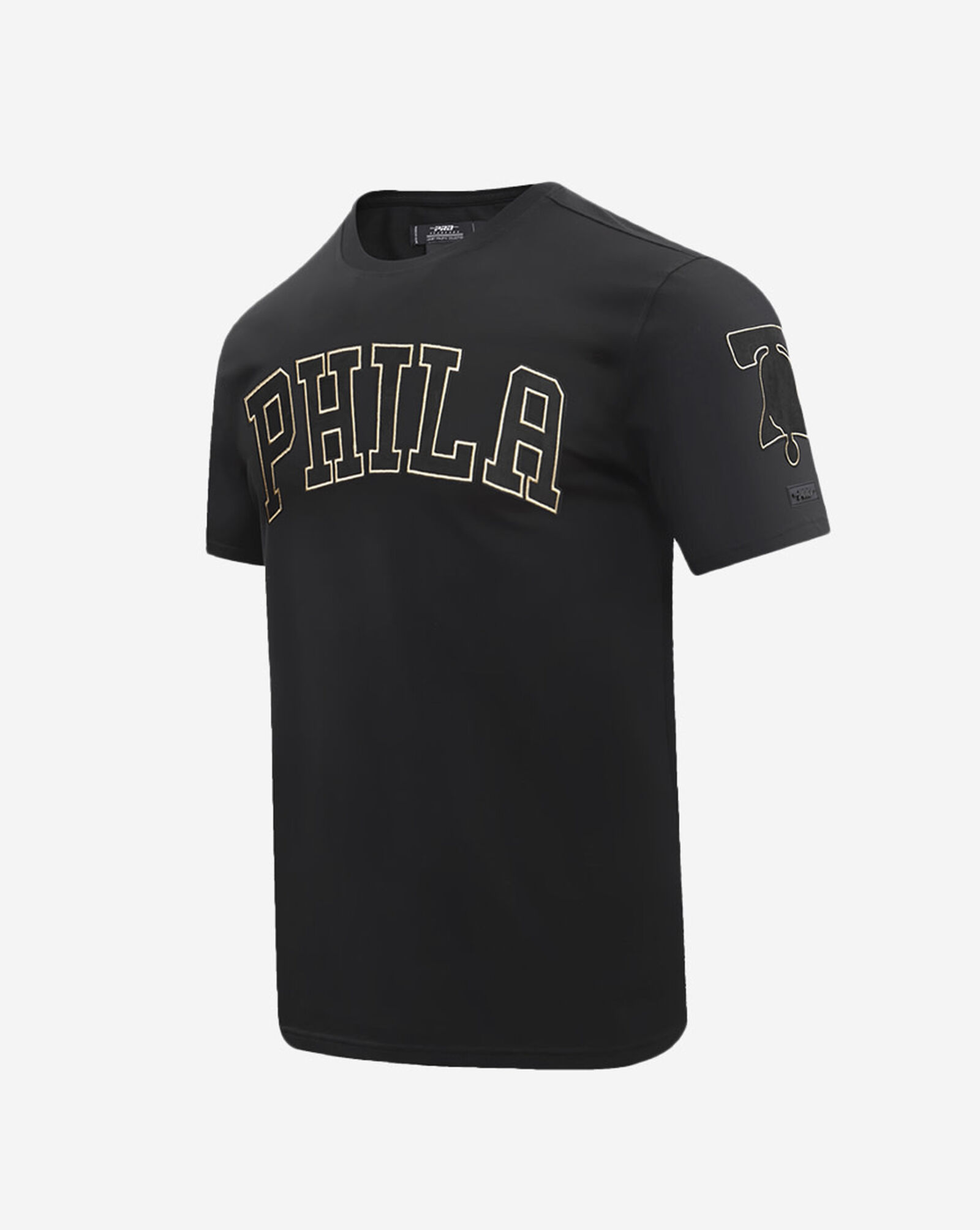 Shop PRO STANDARD Black and Gold Philadelphia 76ers Tee BP71513574BLK