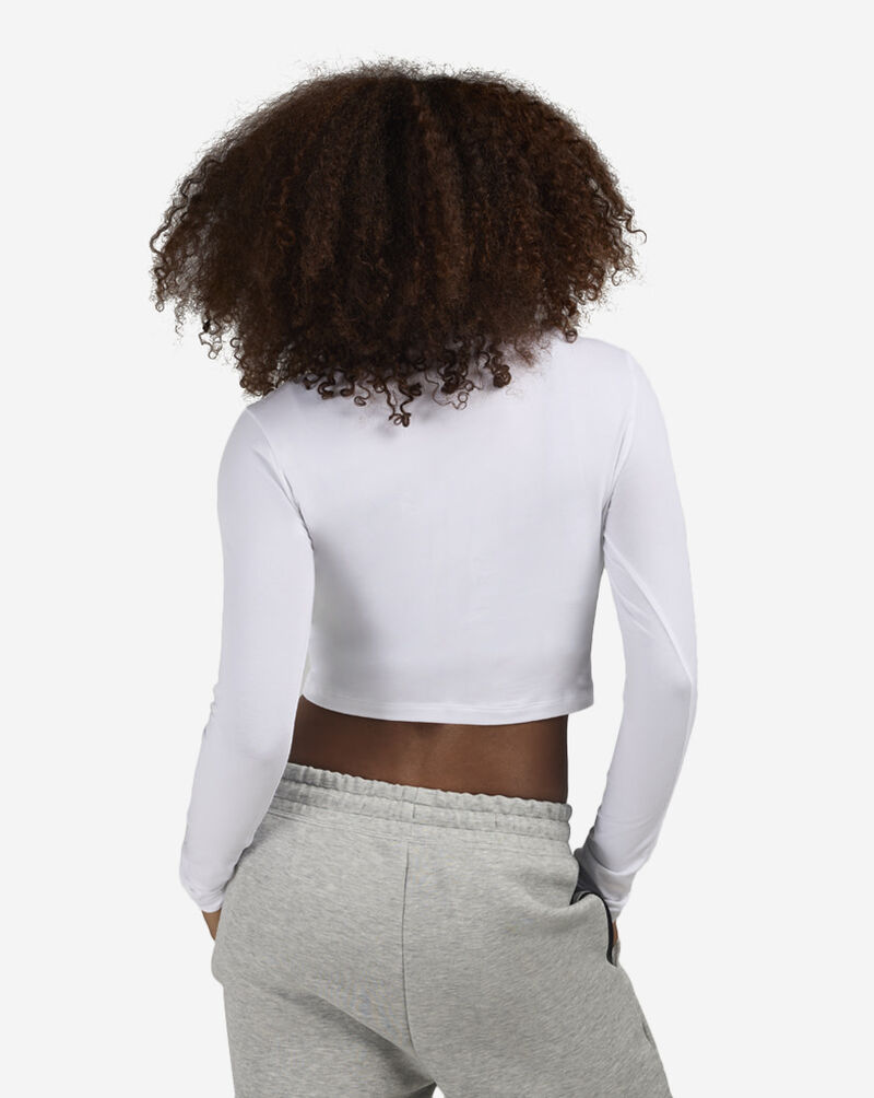 Nike NSW Chill Knit Slim Long-Sleeve Cropped Top HF5322-100 White 2