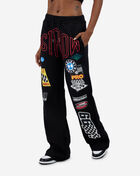 Racing Wide Leg Flare Sweats