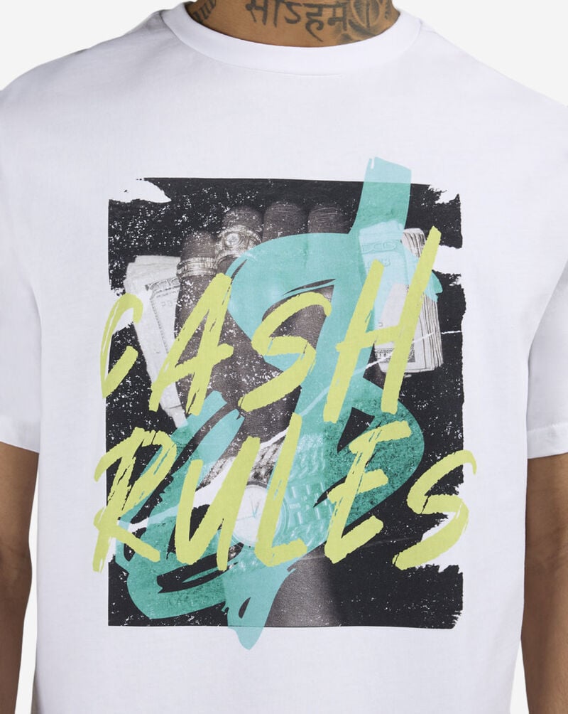 Mister Tee Cash Rules Tee MTUS479-US-00220 White 3
