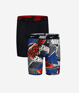 Big Kids' 2PK Printed Long Boxer Briefs