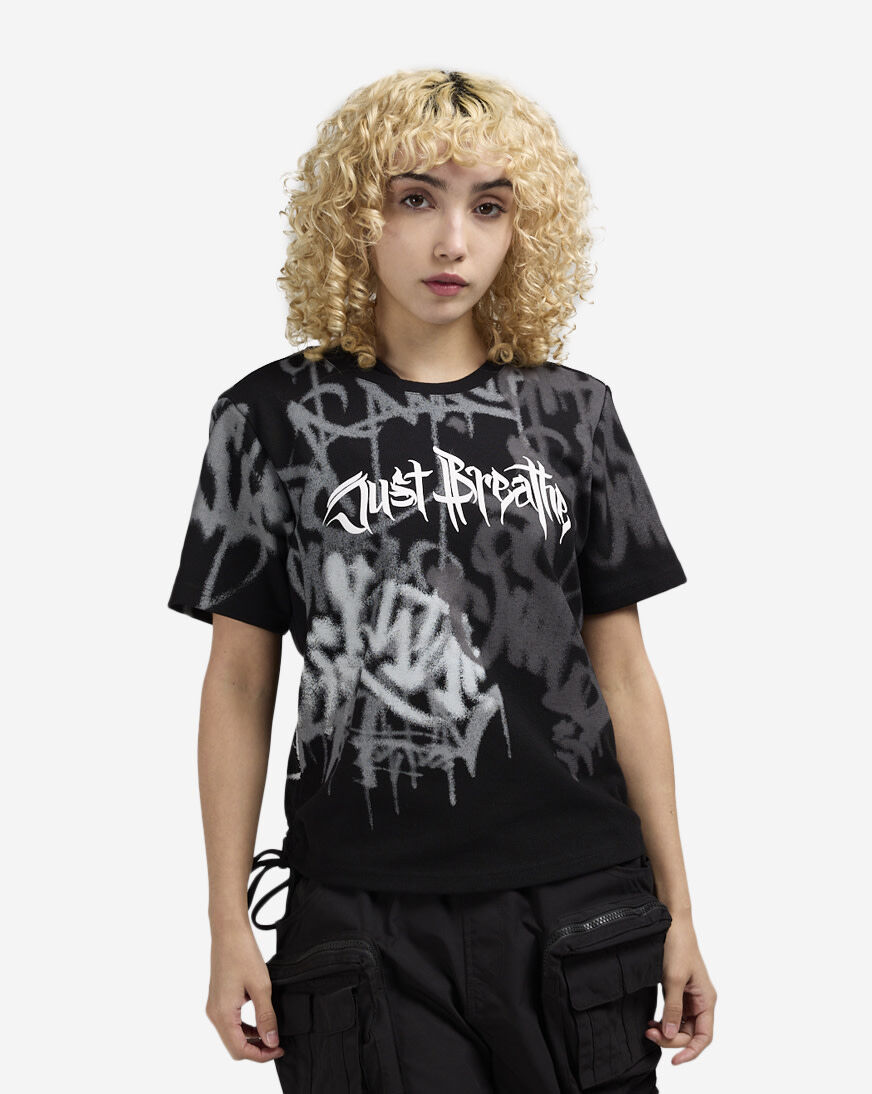 ★GOAL STUDIO★ DFC 25 GRAFFITI TEEBLACK P5ATS102#BK Shop Smoke Rise Graffiti Tee AT24355SNZ-BLA black | SNIPES USA