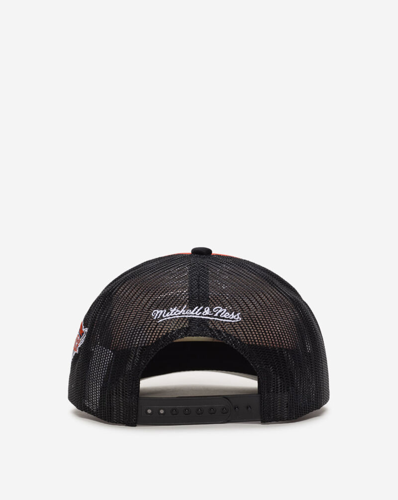 Mitchell  Ness Detroit Tigers Trucker Air Brush Adjustable Hat HT14503-DTIORBK Orange 3