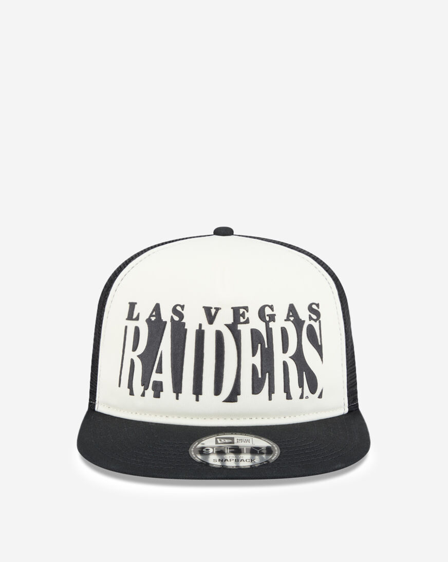 Shop New Era 9Fifty Las Vegas Raiders A-Frame Cut Out Snapback Hat