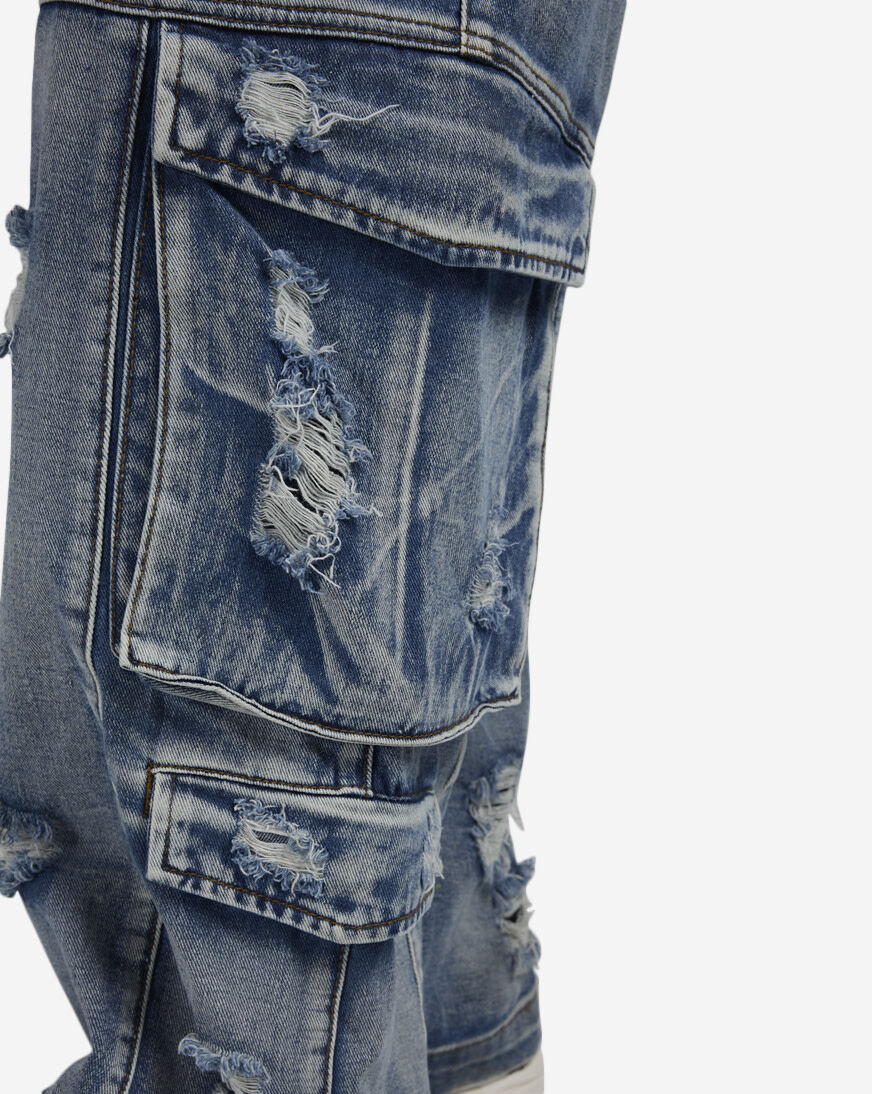 はぴたん。7/15 A49 新品　24 TODAYFUL Denim Shop American Bazi 4Pkt Grinding Distressed Denim Jeans RJH-10434