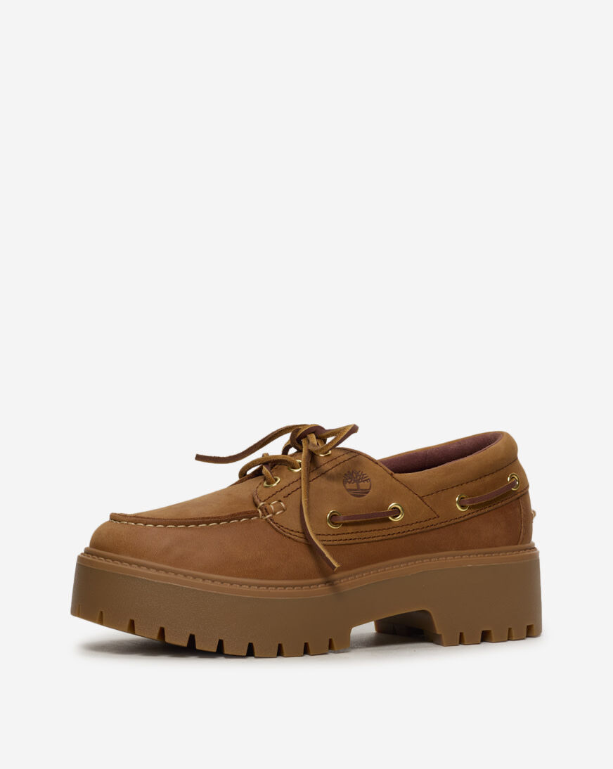 Shop Timberland Stone Street Platform Boat Shoe TB0A2GVFEM7 beige