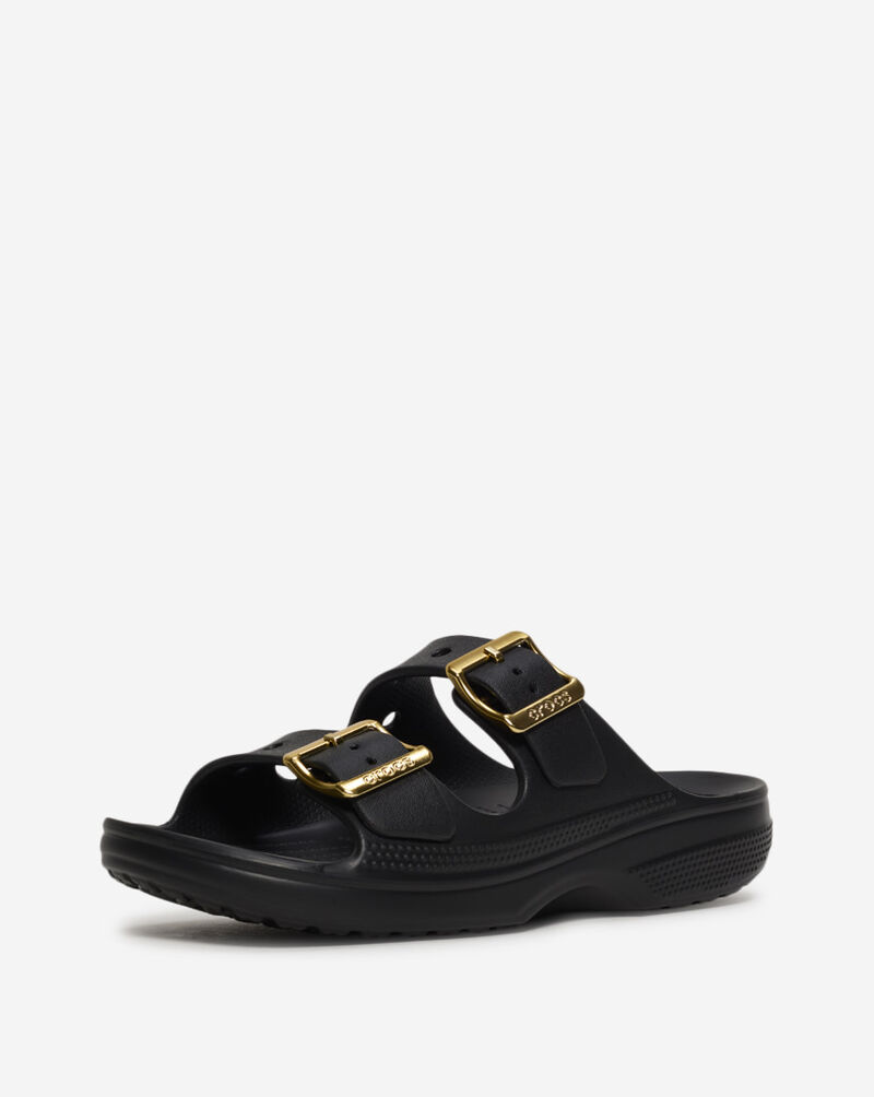 Crocs Saturday Metallic Buckle Sandal 213316-001 Black 2