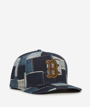 9Fifty Boston Red Sox A-Frame Denim Patchwork Snapback Hat