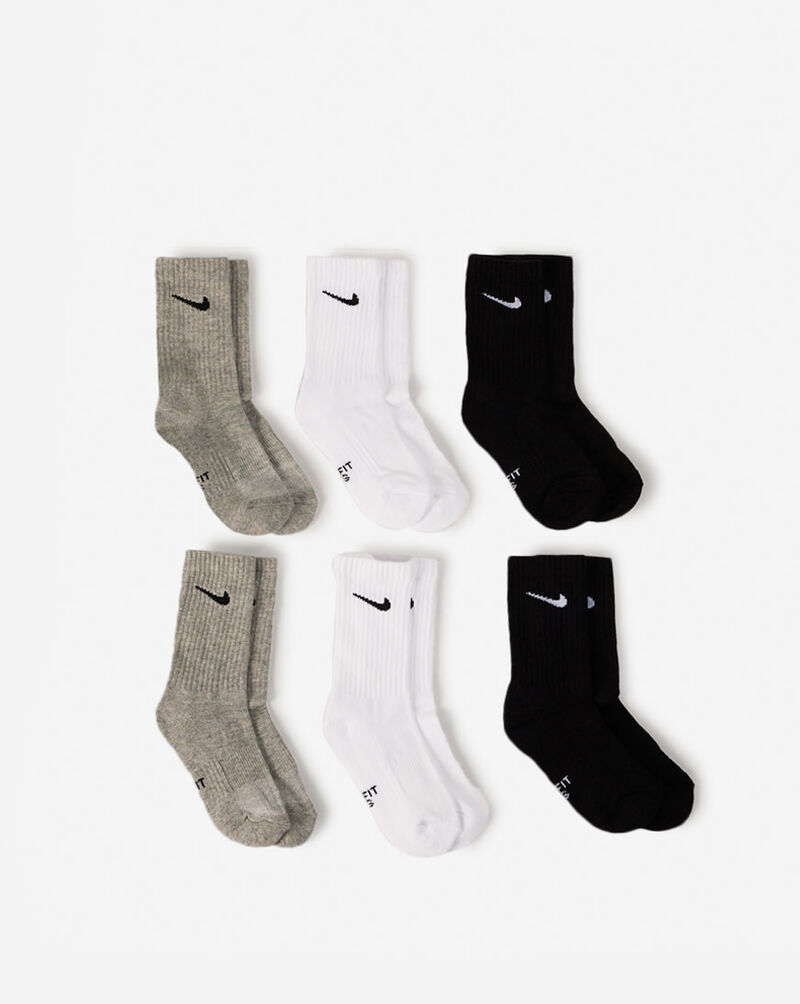 Nike Little Kids' Performance 3Pk Crew Socks (5-7) UN0019-G0E Multi 1
