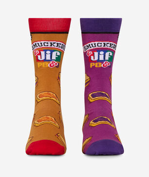 Smuckers and Jif Split Crew Socks (L)