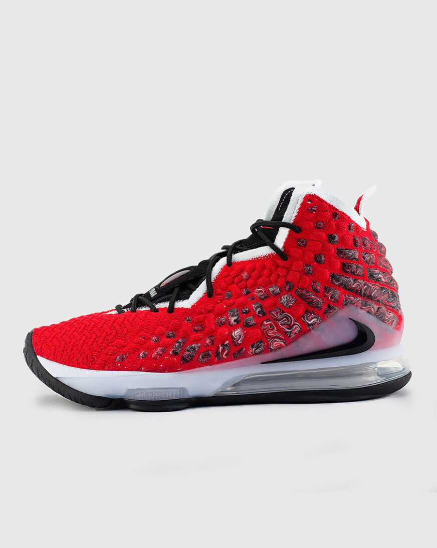 lebron 17 red black white