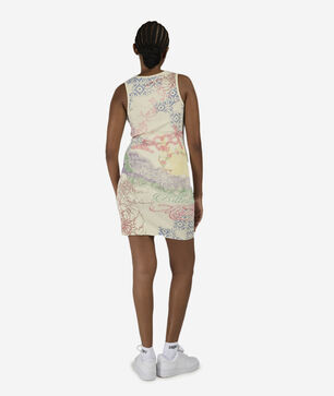 Printed Rib Tank Dress