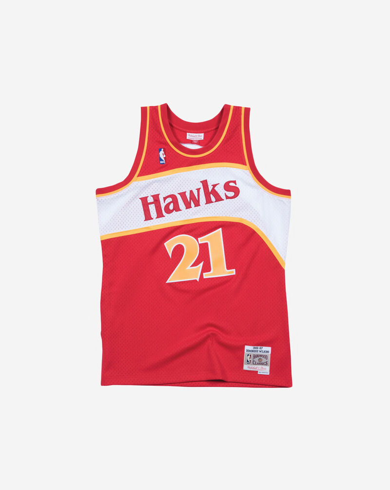 Mitchell  Ness Atlanta Hawks Dominique Wilkins Swingman Jersey SMJYGS18137-AHASCAR86DWI  2