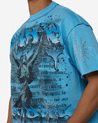 First Row Fallen Guardian Cropped Terry Tee FRM3074S-BLU Blue 3