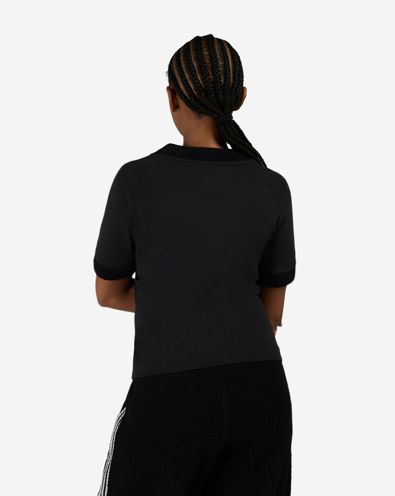 adidas Cali Tee with Knitted Crochet Details KD5445 Black 2