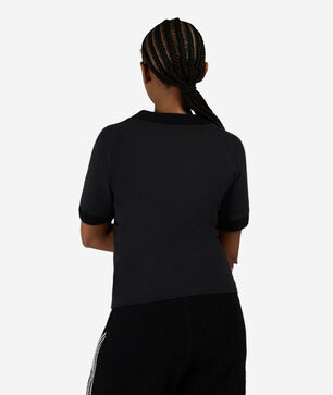 Cali Tee with Knitted Crochet Details