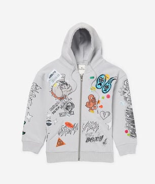 Kids' Doodle Fleece Full Zip Hoodie