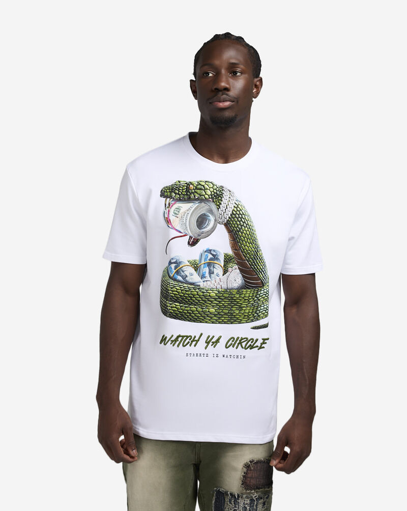 STREETZ IS WATCHIN Watch Ya Circle Tee SIW5115-WHT White 1