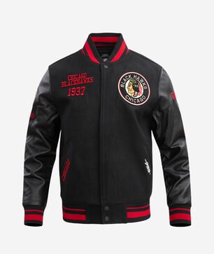 Chicago Blackhawks Retro Classic Rib Wool Varsity Jacket