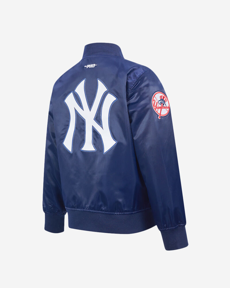 PRO STANDARD Big Kids' New York Yankees Classic Satin Jacket LNYB6315116-MDN Blue 3