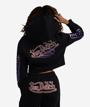 Grommet HD Corset Full Zip Fleece Hoodie