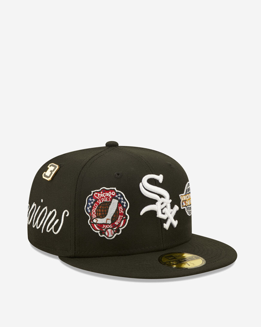 【US限定】New Era 59FIFTY Chicago White Sox Black&Red WS2005 Chicago White Sox 2005 World Series Wool 59FIFTY Fitted Hat