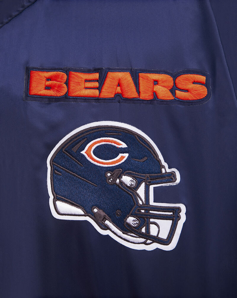 PRO STANDARD Chicago Bears Mash Up Rib Satin Jacket FCH6410396-MOM Blue 4