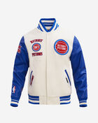 PRO STANDARD Detroit Pistons Retro Classic Rib Wool Varsity Jacket BDP656057-ERB cream 1