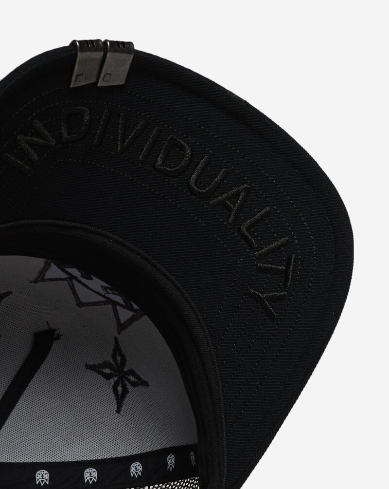 Cult of Individuality Logo Mesh Back Star Embroidery Trucker Hat 626AC-CH58A Black 4
