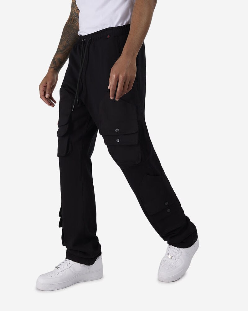 Stacked Utility Pocket Fleece Pants