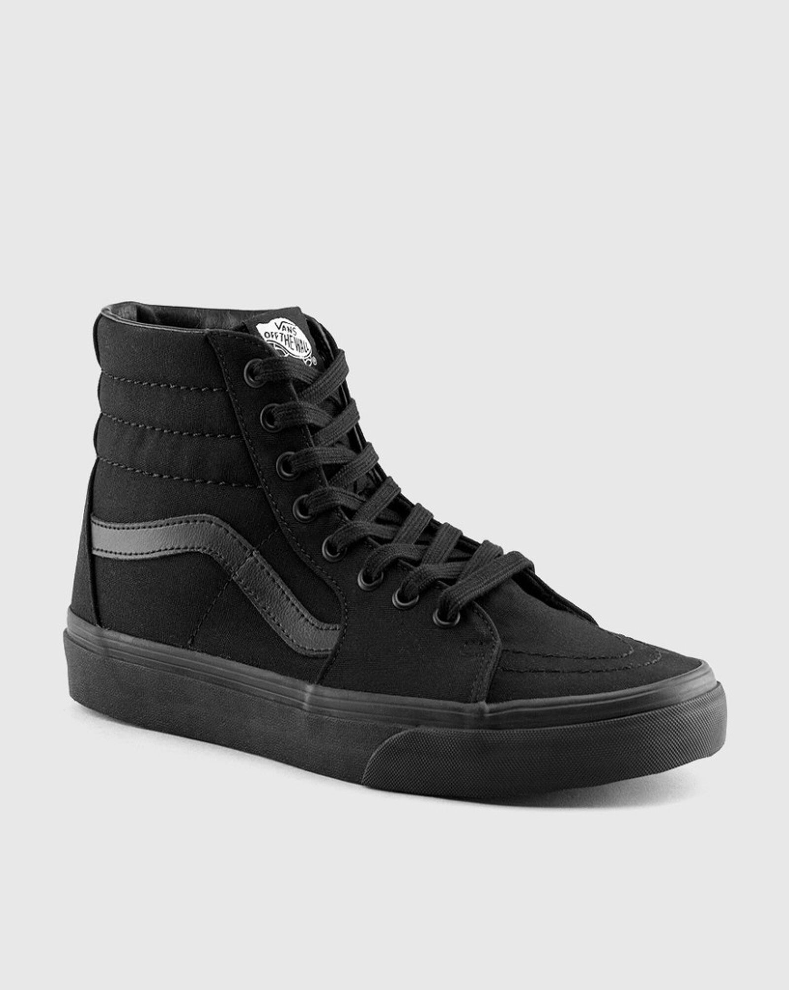 vans black on black high tops