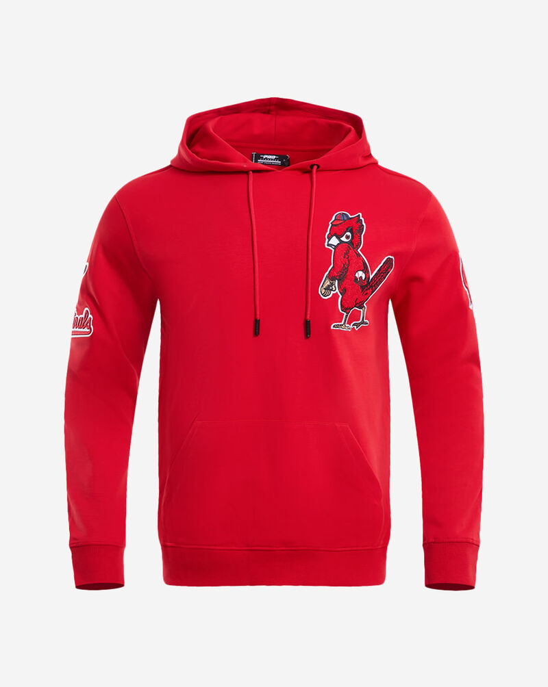 PRO STANDARD St. Louis Cardinals Classic Chenille Double Knit Pull Over Hoodie  LSC531625-RED Red 1