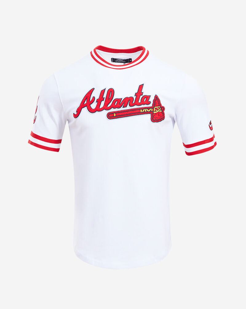 PRO STANDARD Atlanta Braves Classic Chenille Double Knit Tee LAB131921-WHT White 1