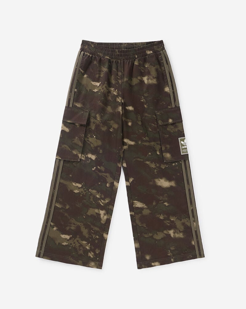 adidas Kids' Elastic Waistband 3-Stripes Camo Cargo Pants OK07688-AV17-304 Camo 1