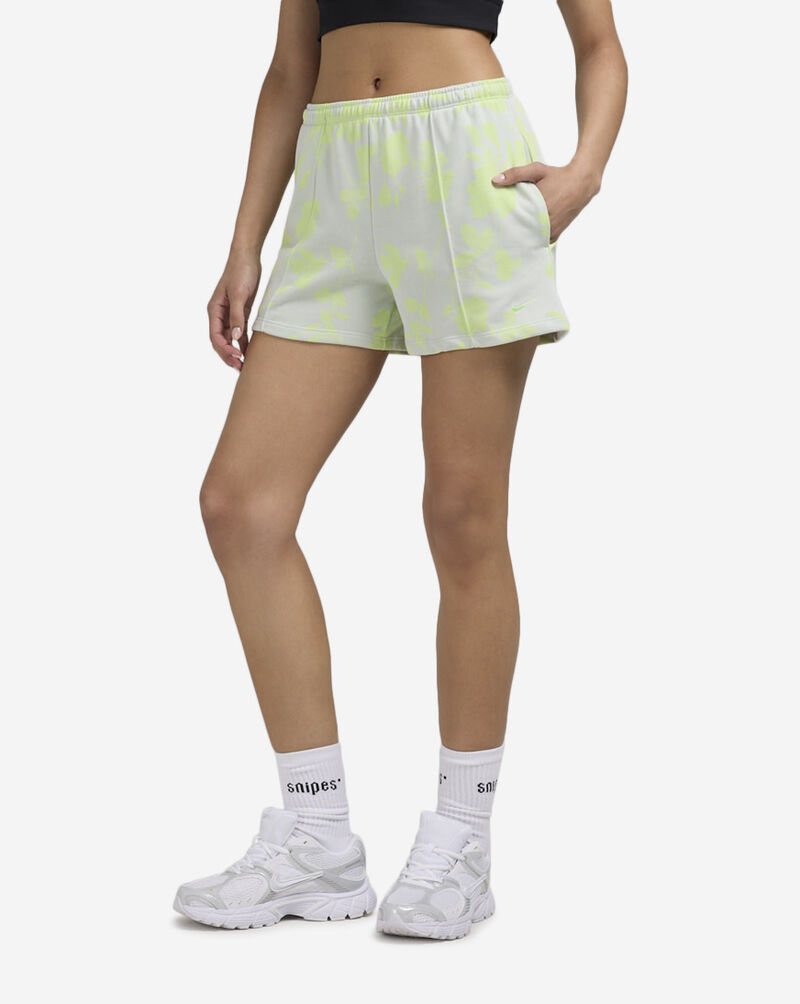 Nike NSW Chill Terry Mid-Rise French Terry Printed Shorts HQ5704-034 Green 1