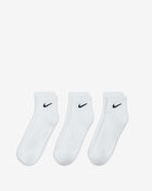 Nike 3Pk Everyday Quarter Cushion Sock SX7667-100 White 1